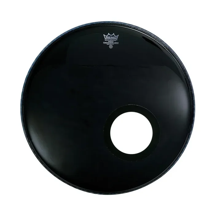 Remo 20″ Powerstroke 3 Ebony air hole