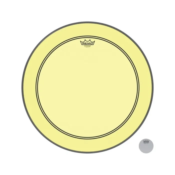Remo 22″ Powerstroke 3 Colortone Yellow
