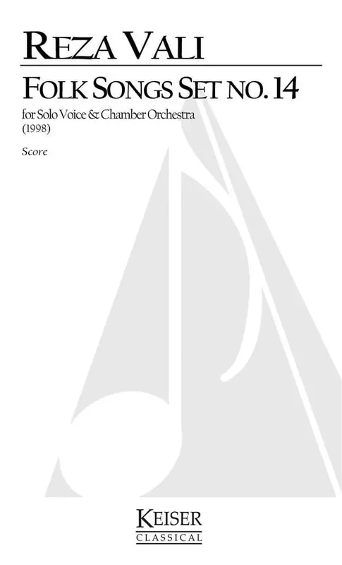 Reza Vali Folk Songs Set No. 14 Gesang Solo