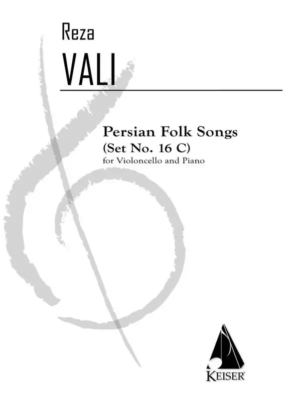 Reza Vali Persian Folk Songs (Set No. 16c) Cello mit Begleitung