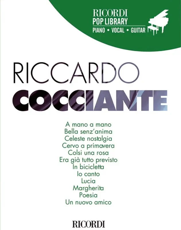 Riccardo Cocciante Klavier, Gesang, Gitarre (Songbooks)