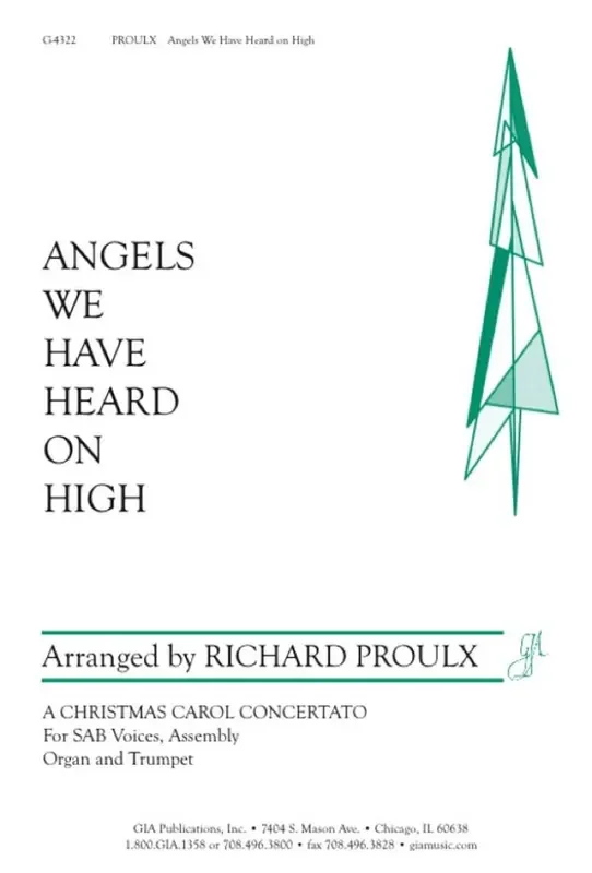 Richard Proulx Angels We Have Heard on High – Instrumental Part Gemischter Chor mit Begleitung