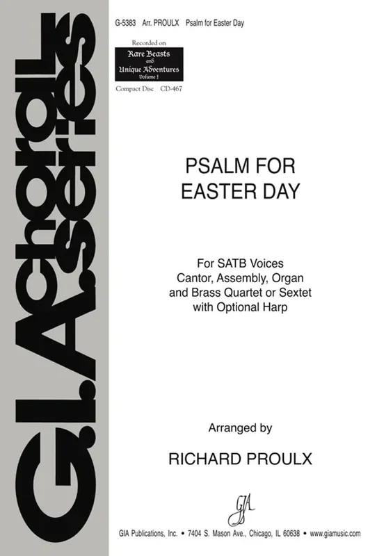 Richard Proulx Psalm for Easter Day B Gemischter Chor mit Begleitung