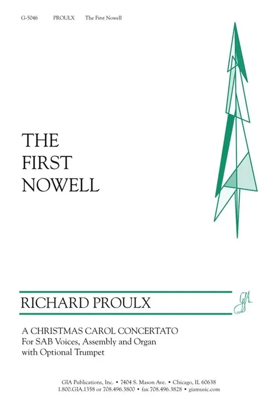 Richard Proulx The First Nowell – Instrument edition (Arr. Richard Proulx) Gemischter Chor mit Begleitung