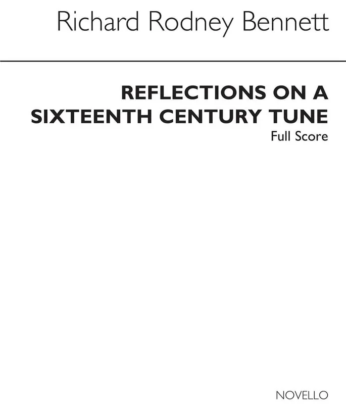 Richard Rodney Bennett Reflections On A 16th Century Tune Bläserensemble