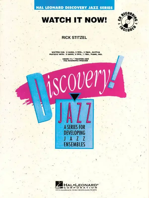 Rick Stitzel Watch It Now! Jazz Ensemble