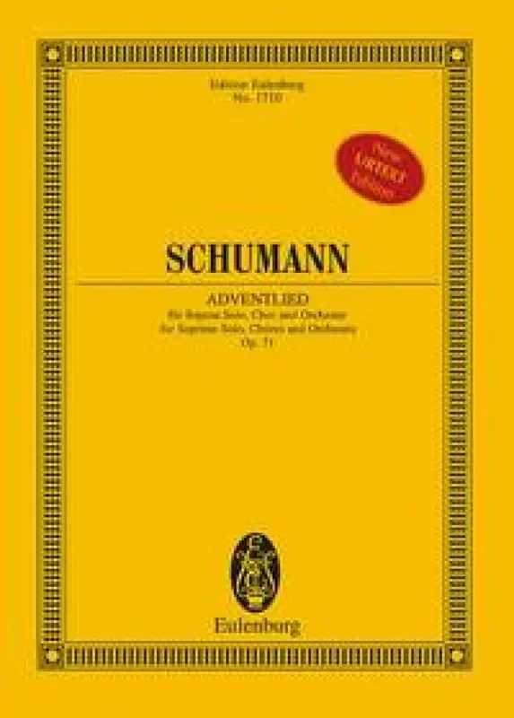 Robert Schumann Adventlied op. 71 Gemischter Chor mit Ensemble
