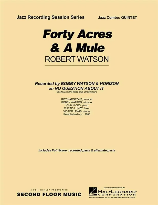 Robert Watson Forty Acres and a Mule Jazz Ensemble