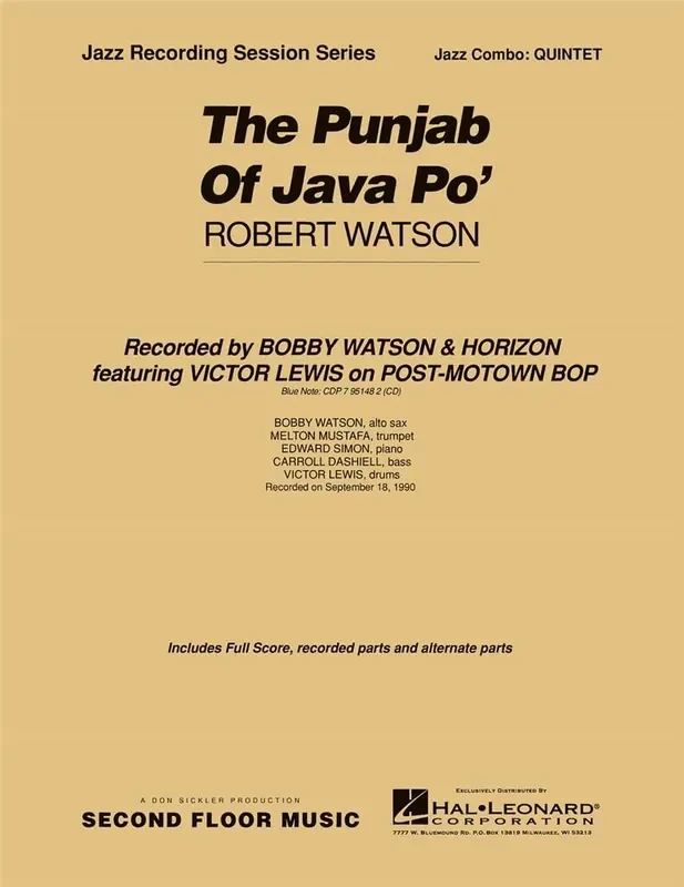Robert Watson Punjab of Java Po‘ Jazz Ensemble