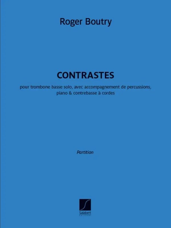 Roger Boutry Contrastes Kammerensemble