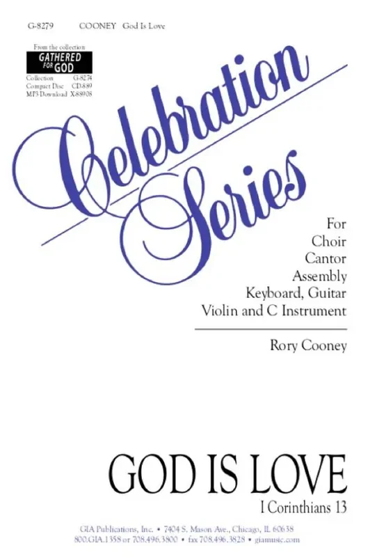 Rory Cooney God Is Love – Instrument part Gemischter Chor mit Begleitung