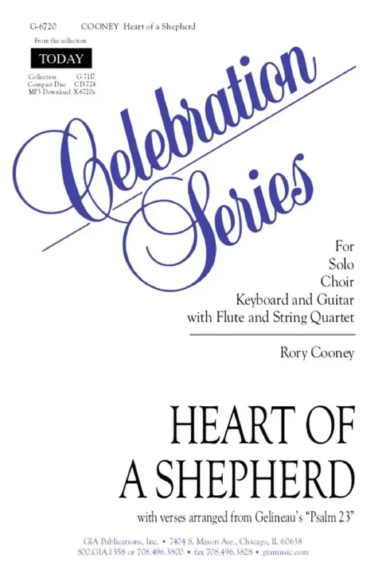 Rory Cooney Heart of a Shepherd – String Quartet Gemischter Chor mit Begleitung