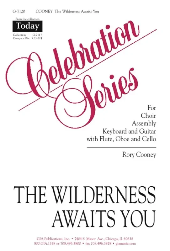 Rory Cooney The WIlderness Awaits You – Guitar Part Gemischter Chor mit Begleitung