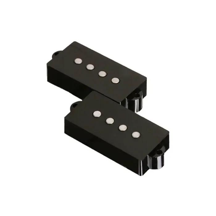 Roswell vintage style P-bass pickup, Alnico 5 rods, gloss black