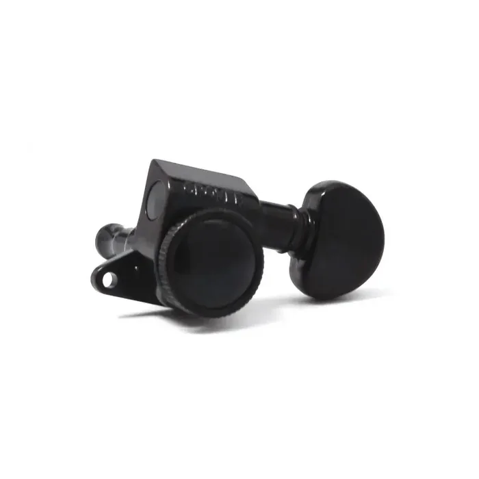 ROTO-GRIP Mini Size Guitar Machine Heads, Black Chrome / 12 string