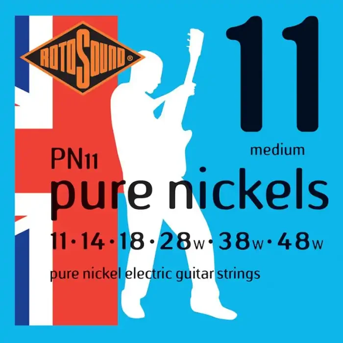 Rotosound Pure Nickels snarenset elektrisch pure nickel wound 11-48, medium