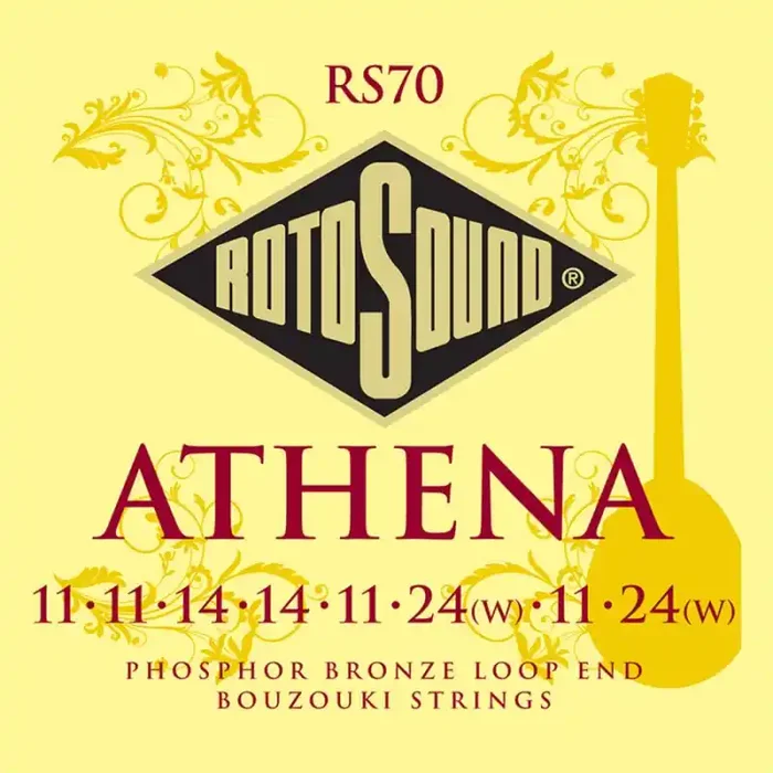 Rotosound Traditional Instruments snarenset bouzouki, phospor bronze, loop end