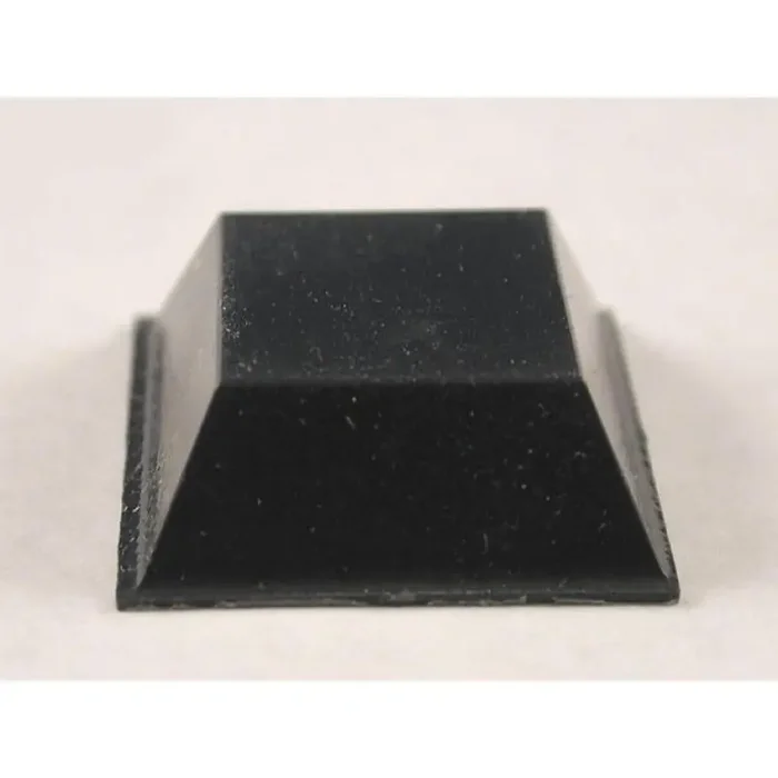 Rubber Feet Square-style, large, self-adhesive, black – 24 pcs.