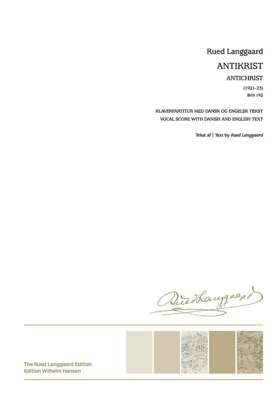 Rued Langgaard Antikrist ‘Fortabelsen‘ / Antichrist Gemischter Chor mit Klavier/Orgel