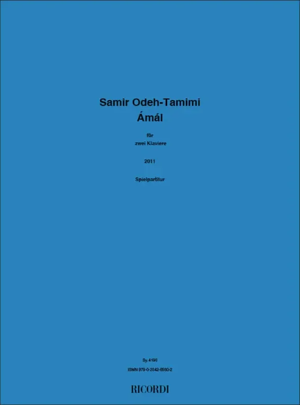 Samir Odeh-Tamimi Ámál Klavier Duett