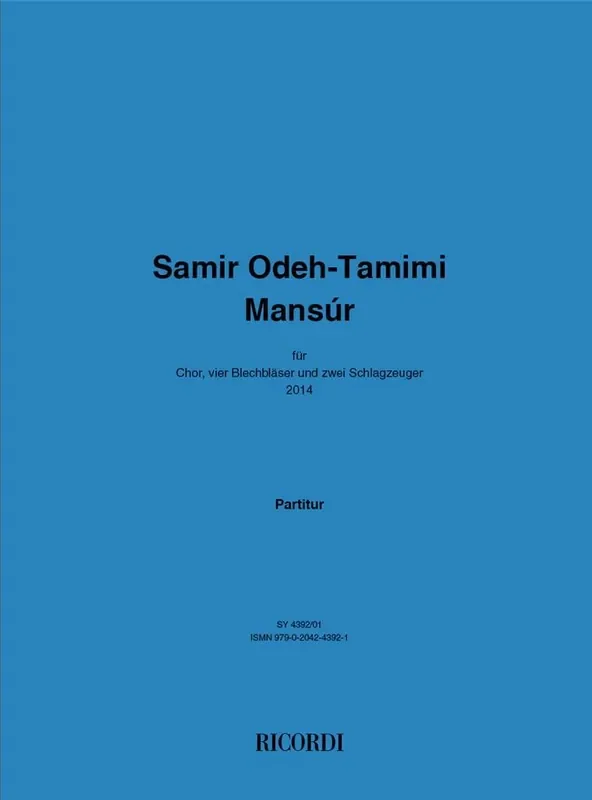 Samir Odeh-Tamimi Mansúr Gemischter Chor mit Ensemble