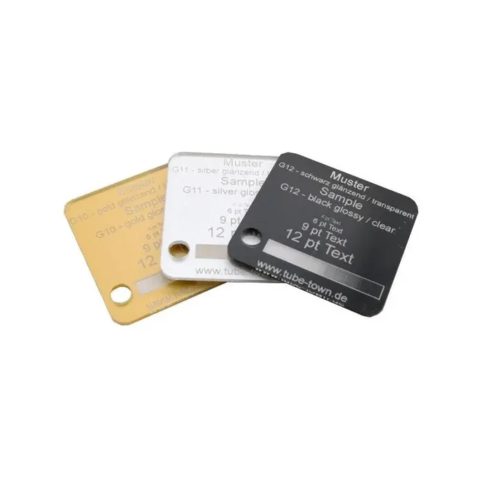 Sample Faceplate Reverse G11 silver glossy / clear