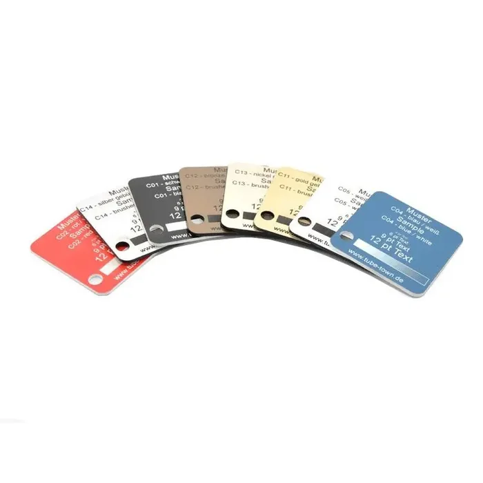 Sample Faceplate Transply C12 bronze brushed / black