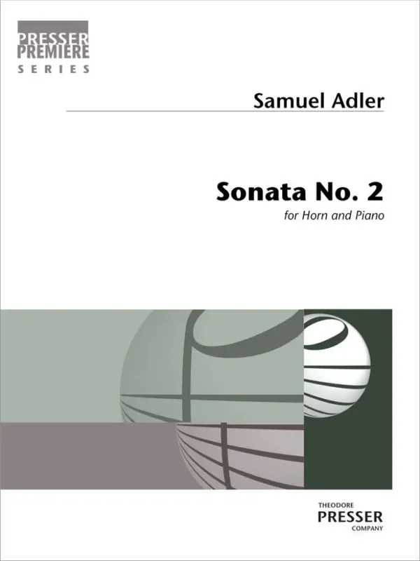 Samuel Adler Sonata No. 2 Horn mit Begleitung