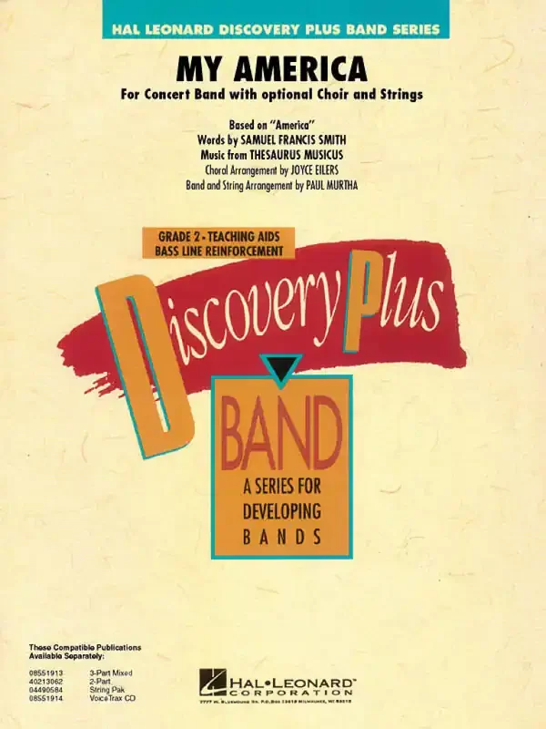 Samuel F. Smith My America (Arr. Joyce Eilers) Blasorchester
