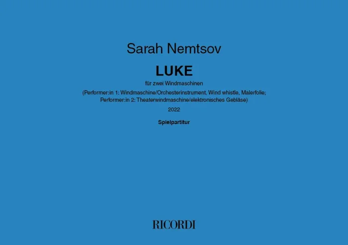 Sarah Nemtsov Luke Sonstige Percussion