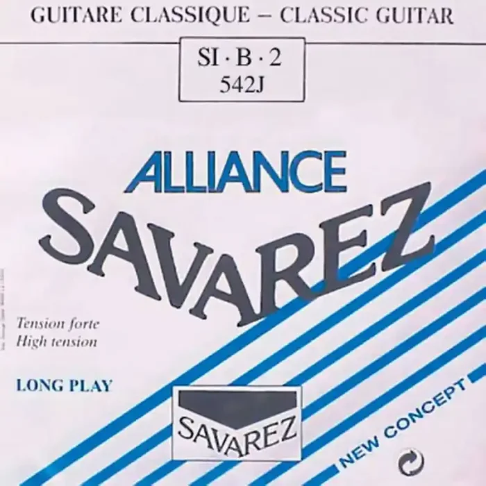 Savarez Alliance Classic B-2-snaar, clear KF composite fiber, sluit aan bij 540-J set, hard tension