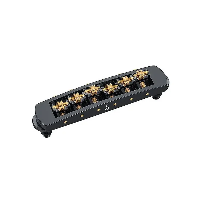 Schaller STM guitar roller bridge Black