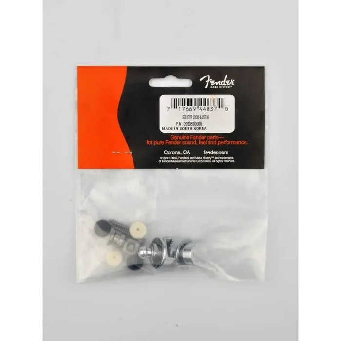 Schaller strap locks, chrome, set of 2