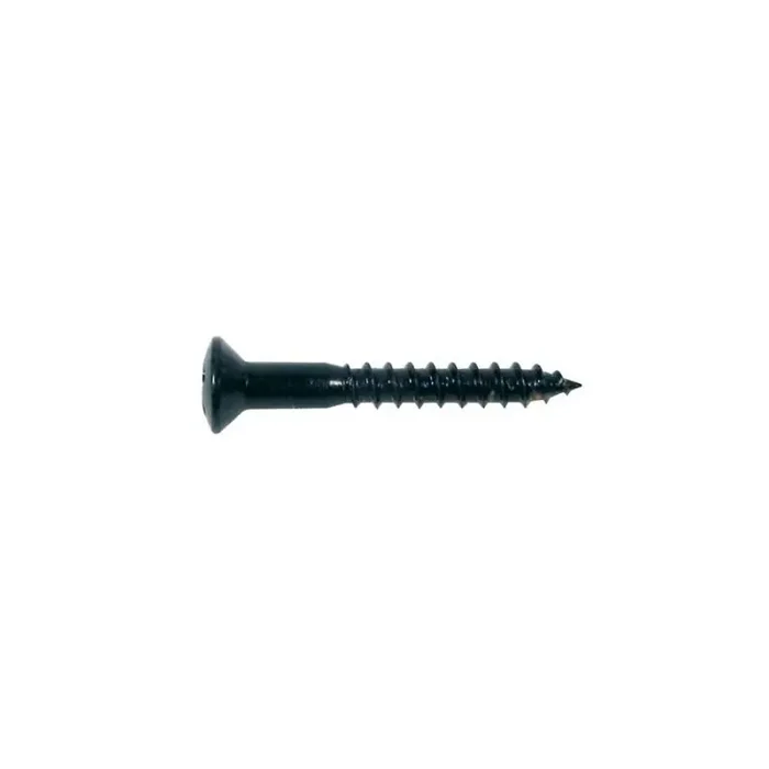 Screw, black, 2,4x16mm, 12pcs, oval countersunk, for HB pu ring long