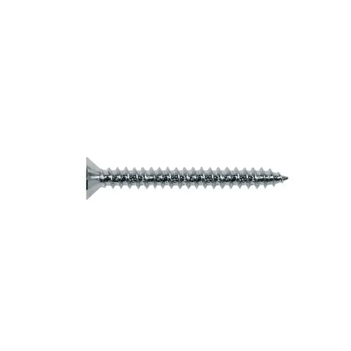 Screw, chrome, 3,5x25mm, 12pcs, flat countersunk, tapping