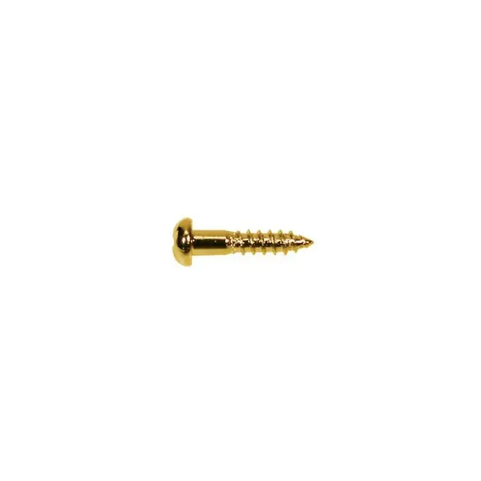 Screw, gold, 2,1x10mm, 12pcs, dome head