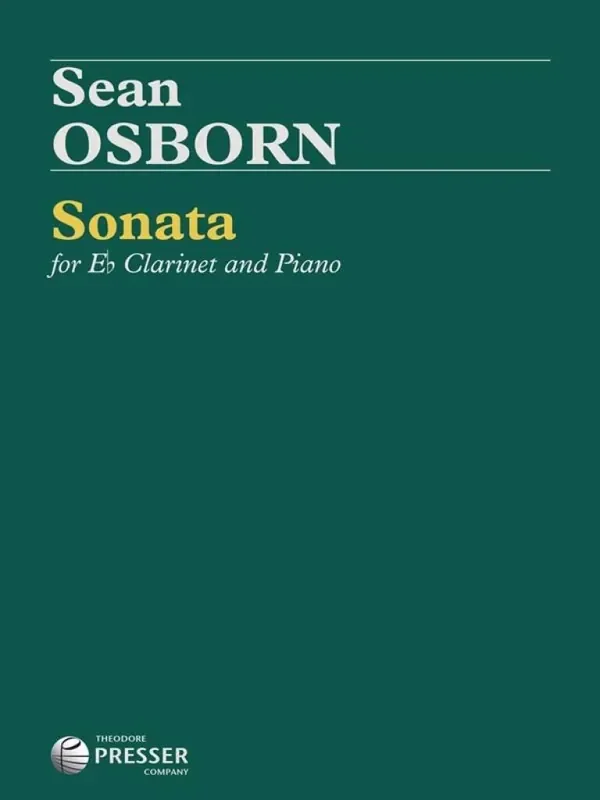 Sean Osborn Sonata For Eb Clarinet and Piano Klarinette mit Begleitung