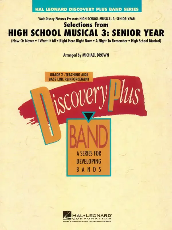 Selections from High School Musical 3 Senior Year (Arr. Michael Brown) Blasorchester