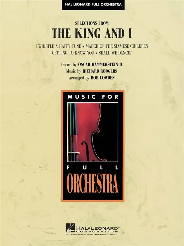 Selections from The King and I (Arr. Bob Lowden) Orchester