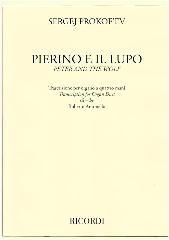 Sergei Prokofiev Pierino E Il Lupo Orgel