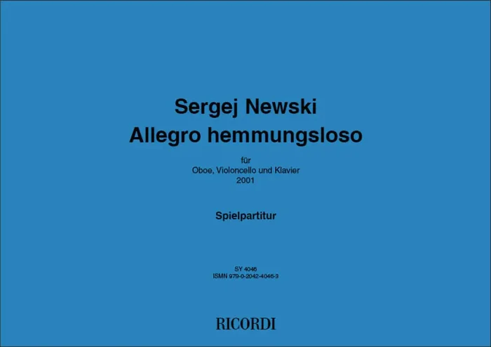 Sergej Newski Allegro hemmungsloso Kammerensemble
