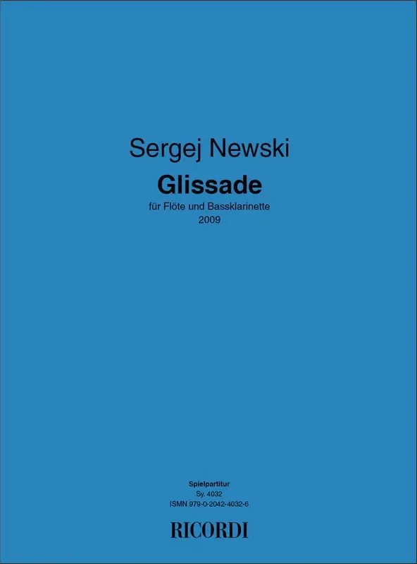 Sergej Newski Glissade für Flöte und Bassklarinette Gemischtes Holzbläser Duett