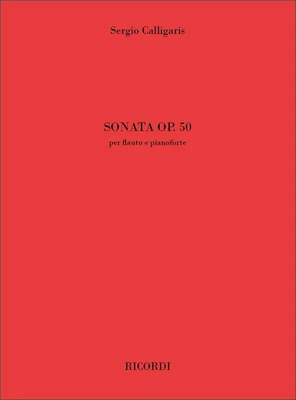 Sergio Calligaris Sonata op. 50 Flöte mit Begleitung