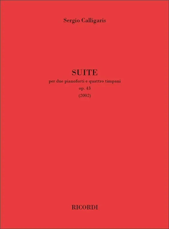 Sergio Calligaris Suite op. 43 Kammerensemble