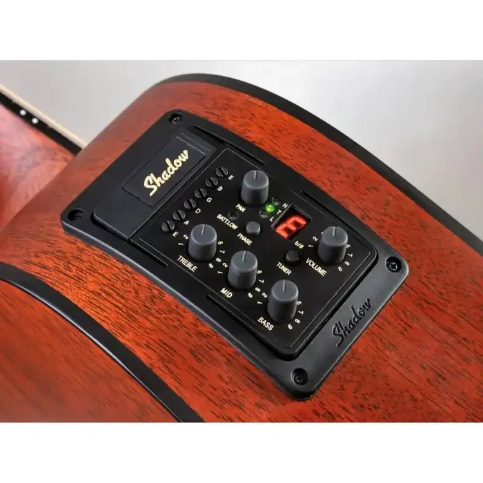 Shadow Nanoflex onboard preamp/tuner with NFX 6 pickup, each string volume and pan, for acoustic guitar