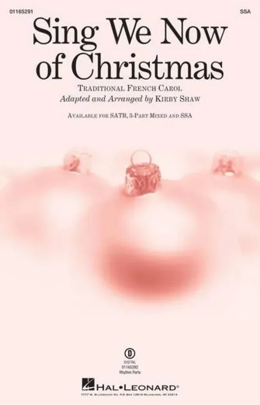Sing We Now of Christmas (Arr. Kirby Shaw) Frauenchor mit Begleitung
