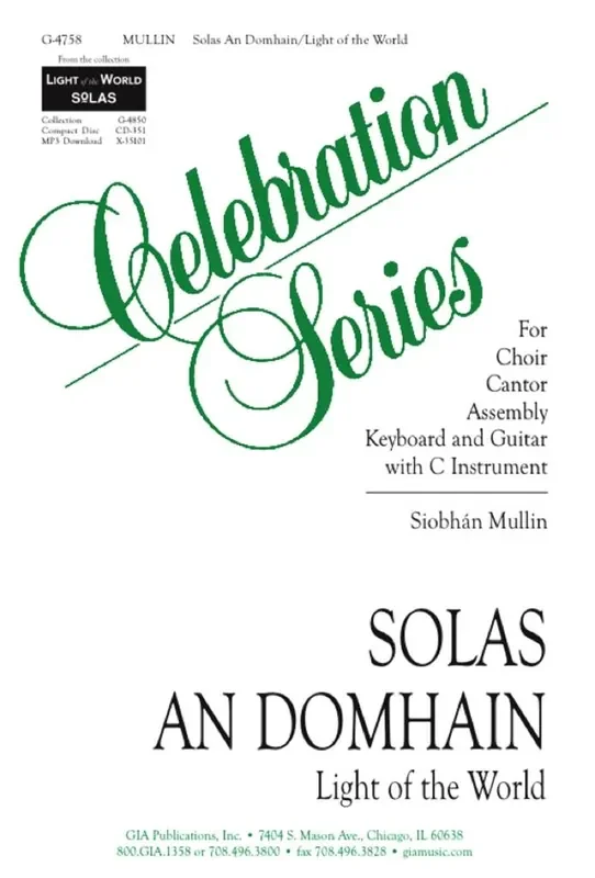 Siobhán Mullin Solas an Domhain Gemischter Chor mit Klavier/Orgel