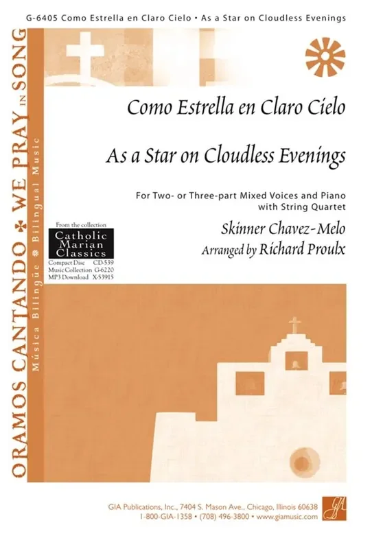 Skinner Chavez-Melo As a Star on Cloudless Evenings (Arr. Richard Proulx) Gemischter Chor mit Begleitung
