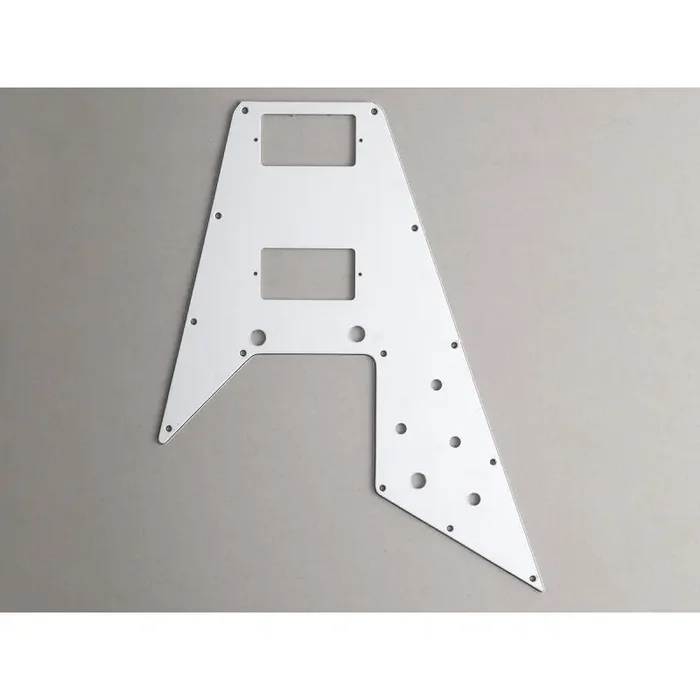 Slagplaat Flying V, wit