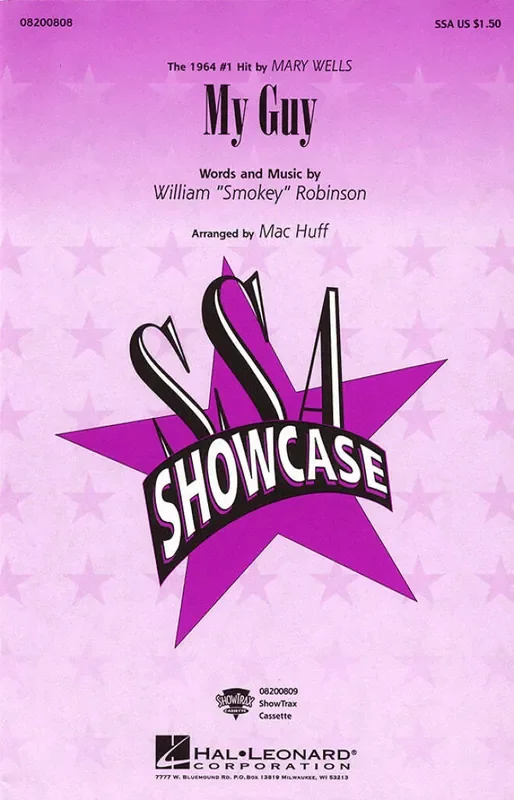 Smokey Robinson My Guy (Arr. Mac Huff) Frauenchor mit Begleitung